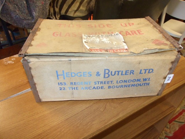 Vintage Hedges & Butler Box 17 x 10 x 7 inches