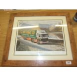 EDDIE STOBART LIMITED PRINT HEADING FOR HOME BY RICHARD TOMLIN 70/250