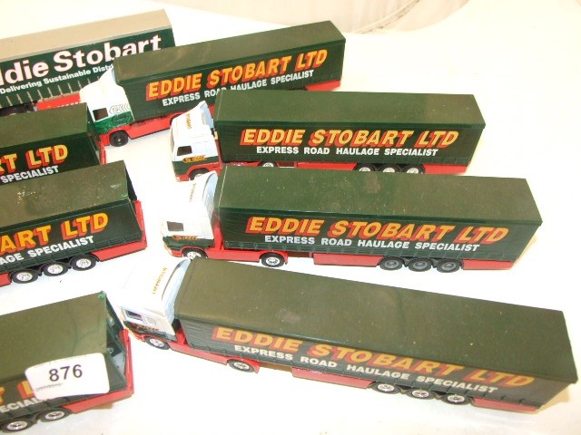 TRAY OF 8 EDDIE STOBART VEHICLES MAINLY CORGI - Image 3 of 3