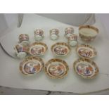 6 Oriental Cups & Saucers & Bowl