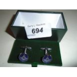 PAIR OF MASONIC CUFF LINKS