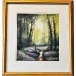 Thomas Moore (British): Two original watercolours of woodland path scenes signed bottom right T