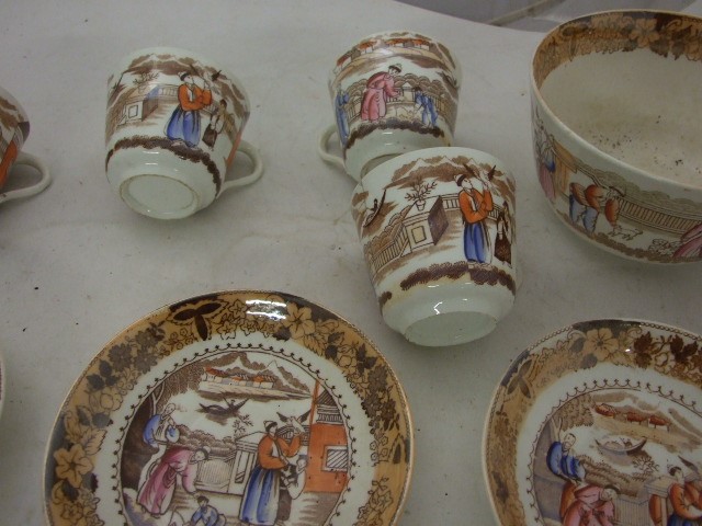 6 Oriental Cups & Saucers & Bowl - Image 4 of 4