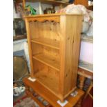 Modern Pine Bookcase 41 inches tall 30 wide 11 deep