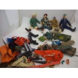 3 ACTION MEN AND ONE OTHER PLUS LARGE QUANTITY OF ACCESSORIES TO INCLUDE SPECIAL OPERATIONS KIT,