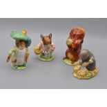 Beswick Beatrix Potter figurines 'Squirrel Nutkin' (BP2a), 'Mrs Tittlemouse' (BP3b), 'Diggory
