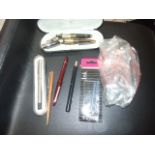 Penali Fountain Pen , Founten and Ball Pen Cased set and others pictured