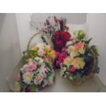 ASSORTMENT OF ARTIFICIAL FLOWERS AND PLANTS