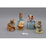 Beswick Beatrix Potter Figurines 'Cecily Parsley' (BP3a), 'Aunt Pettitoes' (BP3a), 'Old Mr