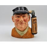 Royal Doulton Character Jug titled "Golfer" modelled by David B Biggs D6623