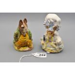 Beswick Beatrix Potter Figurines 'Lady Mouse from Tailor of Gloucester' (BP2a) and 'Samuel Whiskers'