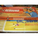 2 VINTAGE GAMES CROSSFIRE AND 2 CUSHION REBOUND GAME