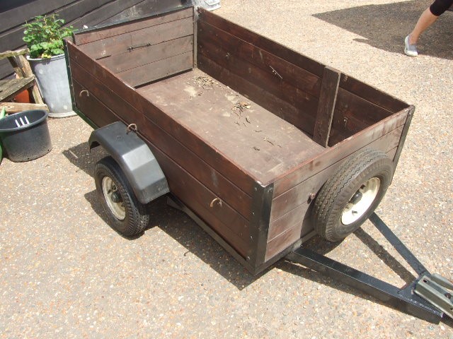 Car Trailer 5 ft x 3 ft with spare wheel & light board ( not in pictures ) - Image 2 of 4