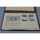 The Turner bicentenary medallic first day cover with silver proof medal 1975 (P&P £15)