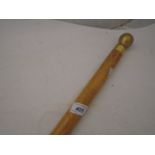 VINTAGE WOODEN EXTENDABLE CURTAIN PULL SHAPED LIKE A SNOOKER CUE