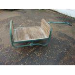Vintage Industrial Luggage / Goods Barrow body size 2 x 3 ft . New wheels fitted at some point.