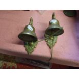 2 Brass Wall Mounted Bells