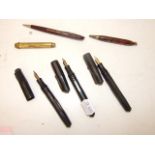 COLLECTION OF VINTAGE FOUNTAIN PENS ETC