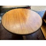 Victorian Breakfast Table with Circular Top with Banjo Catch Tilt Top