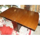 Oak Gateleg table with cupboard 29 1/2 inches wide 12 closed 51 1/2 fully open