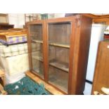 Mahogany Bookcase ( top section ) 44 inches wide 40 tall 11 deep