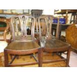 4 Antique Mahogany Dining Chairs