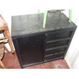 Modern Black Draw / Cupboard Unit 27 inches tall 32 wide