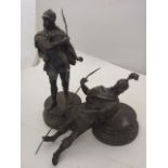 2 Spelter Figures ( a/f )