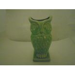 GREEN CERAMIC OWL VASE GISELA GRAHAM