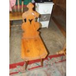Pine Spinners Chair 36 inches tall seat area 13 x 18 inches