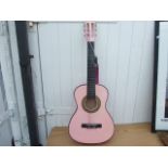 PINK PLAYON ACOUSTIC GUITAR