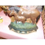 Cast Iron Horse Door Stop 15 x 11 inches