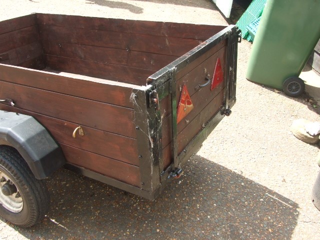 Car Trailer 5 ft x 3 ft with spare wheel & light board ( not in pictures ) - Image 4 of 4