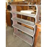 Vintage Pine Book shelves ( not free standing ) 37 1/2 inches wide 56 tall