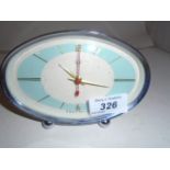 A RED SECOND RETRO 1950S DIAMOND BRAND CLOCK