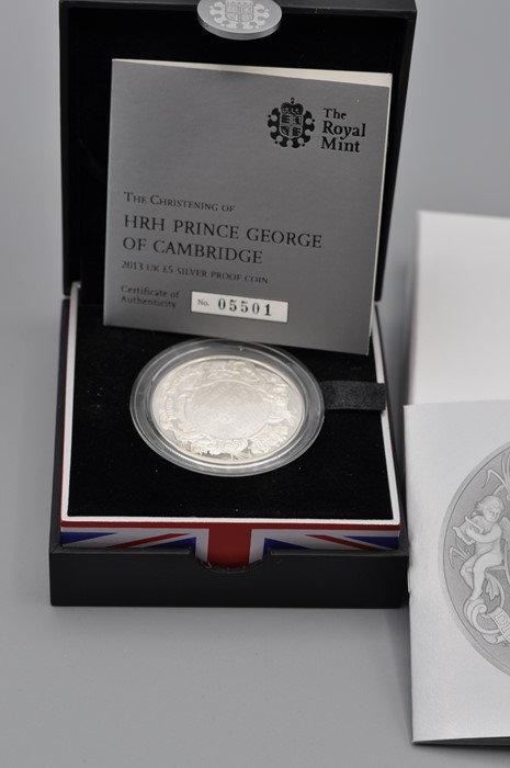 ROYAL MINT 2013 SILVER PROOF £5 COIN 'To celebrate the Christening of Prince George', with COA/ - Image 2 of 4