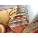 Brass & Oak Magazine / Letter Rack 13 x 7 inches 12 inches tall