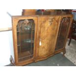 Display Cabinet on Ball & Claw Feet in the style of Denby & Spinks