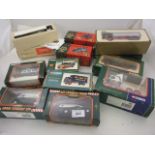 TRAY OF EDDIE STOBART BOXED VANS MAINLY CORGI