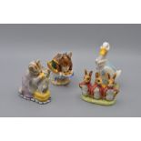 Beswick Beatrix Potter Figurine 'Appley Dapply' (BP3b), Flopsy, Mopsy and Cottontail' (BP3b), ' Mr