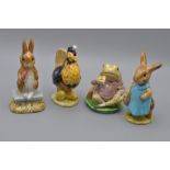 Beswick Beatrix Potter Figurines 'Mrs Flopsy Bunny' (BP3a), 'Sally Henny Penny (BP3a), 'Fierce Bad