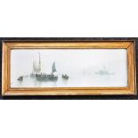 Edward Henry Eugene Fletcher English(1851-1945) watercolour of Thames Sail Barges, signed lower