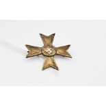 WWII German War Service Cross (in white metal) in the form of a brooch