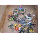 COLLECTION OF ASSORTED TOY FIGURES TO INCLUDE BRITAINS