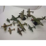 TRAY OF ASSORTED MODEL AEROPLANES TO INCLUDE CORGI