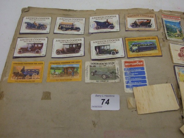 QUANTITY OF COLLECTABLE MATCHBOX FRONTS IN A SCRAP BOOK APPORX 12 FULL PAGES - Image 3 of 4