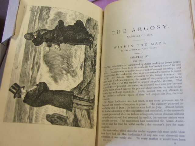 Assorted Books including The Argosy 1872 , Coastal Navigation , Readers Digest etc