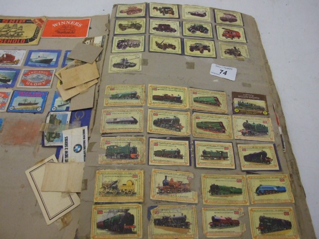 QUANTITY OF COLLECTABLE MATCHBOX FRONTS IN A SCRAP BOOK APPORX 12 FULL PAGES - Image 2 of 4