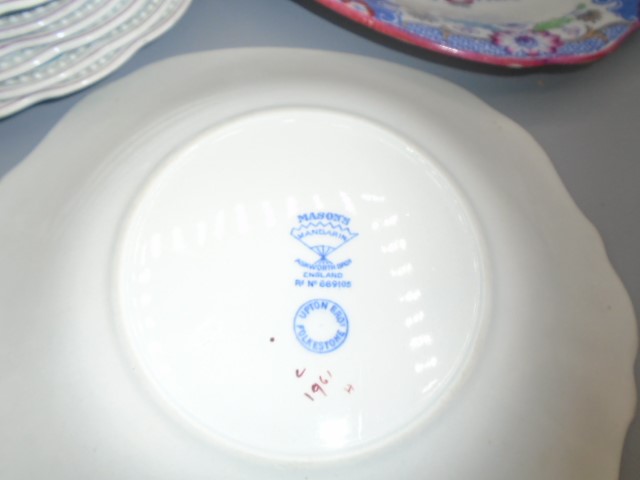 Collection of decorative plates to include Mason's Mandarin, ?Minton etc - Image 4 of 5