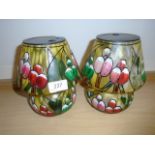 2 DECORATIVE SOLAR LIGHTS 20CM TALL